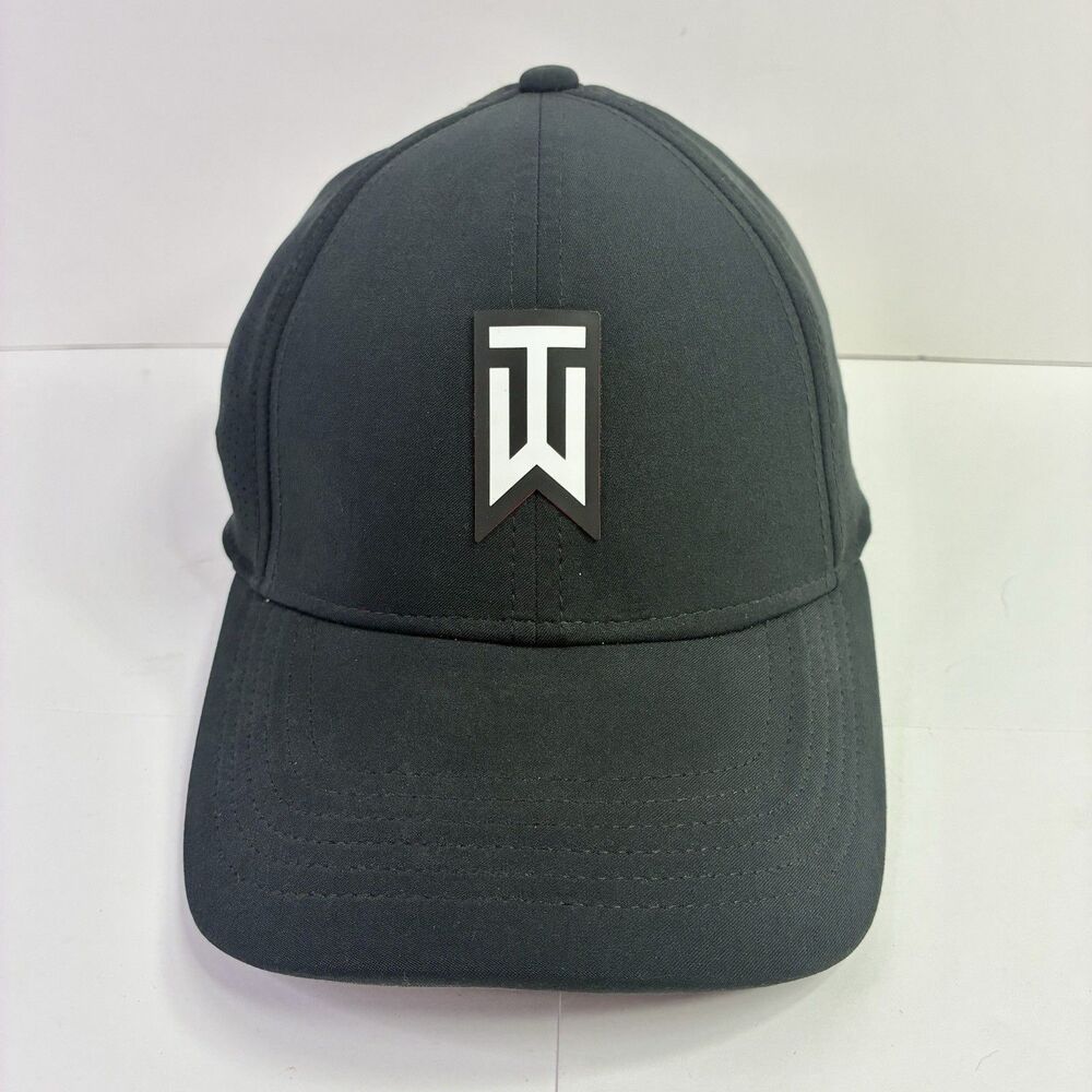 Nike Legacy91 Dri-FIT ADV Tiger Woods TW Black Baseball Golf Cap Size S/M